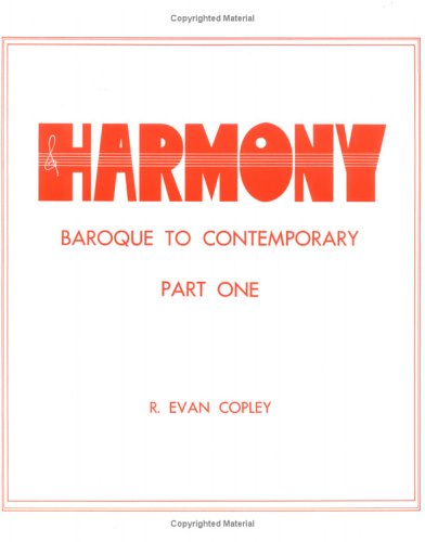 Stock image for Harmony: Baroque to Contemporary, Part 1 for sale by Front Cover Books