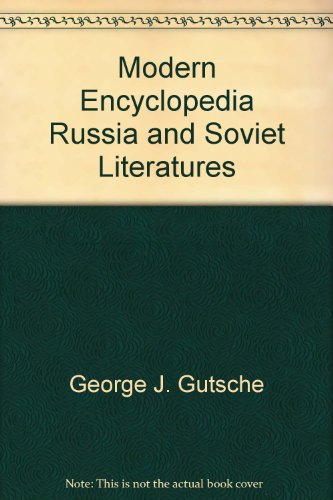 Imagen de archivo de Modern Encyclopedia Russia and Soviet Literatures a la venta por Better World Books