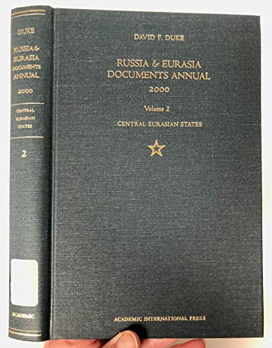 Beispielbild fr Russia & Eurasia Documents Annual 2000, Volume 2: Central Eurasian States zum Verkauf von Tiber Books
