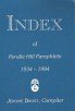 Beispielbild fr Index of Pendle Hill Pamphlets 1934-1994 zum Verkauf von Reuseabook