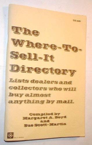 Beispielbild fr The Where-To-Sell-It Directory zum Verkauf von Defunct Books