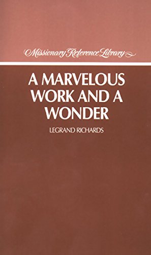 9780875793276: Marvelous Work and a Wonder (Missionary Reference Library)