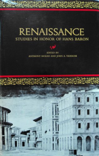 Beispielbild fr Renaissance : Studies in Honor of Hans Baron zum Verkauf von Better World Books