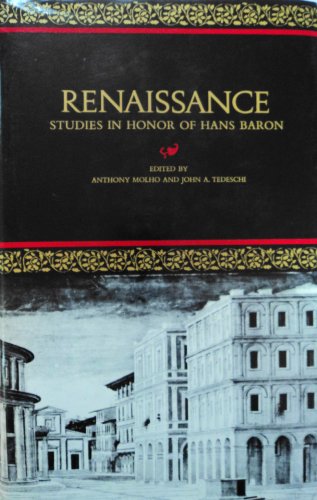 Stock image for Renaissance : Studies in Honor of Hans Baron for sale by Better World Books