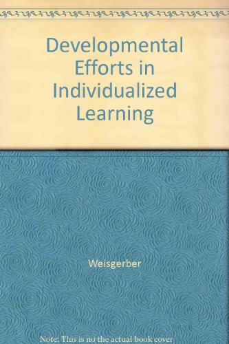 Imagen de archivo de Developmental Efforts in Individualized Learning a la venta por WeSavings LLC