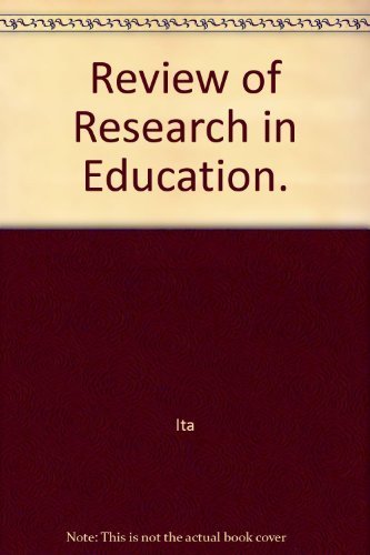Stock image for Review of Research in Education 4 for sale by G. & J. CHESTERS