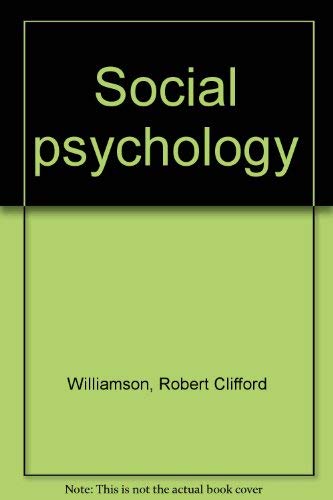 Stock image for Social psychology for sale by HPB-Red