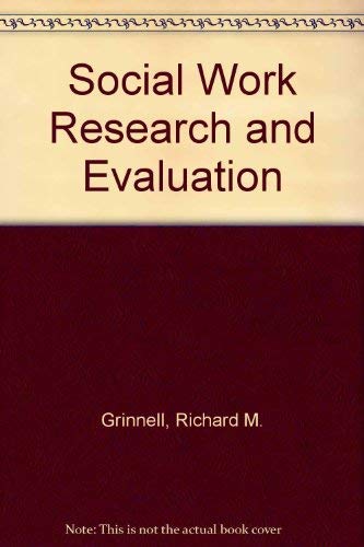 9780875813035: Social Work Research and Evaluation