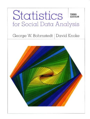 Beispielbild fr Statistics for Social Data Analysis zum Verkauf von BooksRun