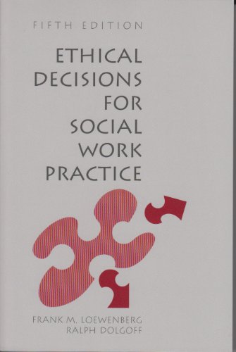 Beispielbild fr Ethical Decisions for Social Work Practice zum Verkauf von Better World Books