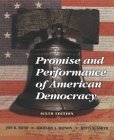 Beispielbild fr Promise and Performance of American Democracy zum Verkauf von Better World Books: West