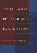 Imagen de archivo de Social Work Research and Evaluation a la venta por Better World Books