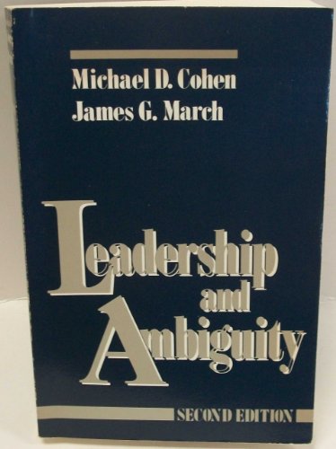 Imagen de archivo de Leadership and Ambiguity: The American College President a la venta por HPB-Red