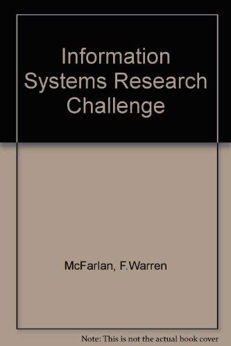 Stock image for Information Systems Research Challenge (Research colloquium / Harvard Business School) for sale by Basement Seller 101