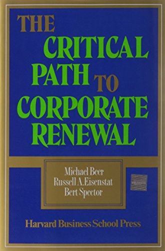 Beispielbild fr The Critical Path to Corporate Renewal zum Verkauf von Better World Books