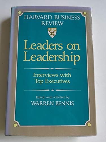 Beispielbild fr Leaders on Leadership: Interviews With Top Executives (A Harvard Business Review Book Series) zum Verkauf von Decluttr