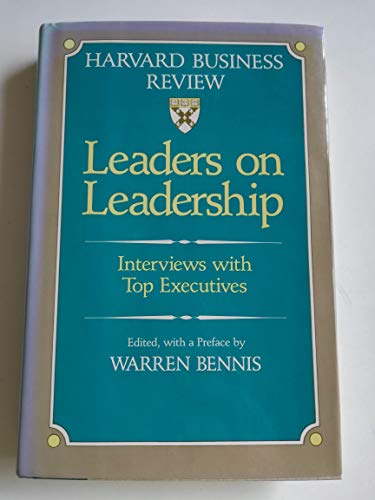 Imagen de archivo de Leaders on Leadership: Interviews With Top Executives (A Harvard Business Review Book Series) a la venta por Decluttr