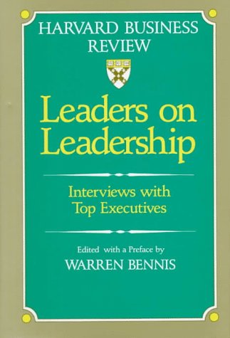 Stock image for Leaders on Leadership: Interviews With Top Executives (A Harvard Business Review Book Series) for sale by Decluttr