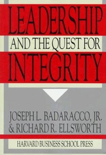 Beispielbild fr Leadership and the Quest for Integrity zum Verkauf von SecondSale