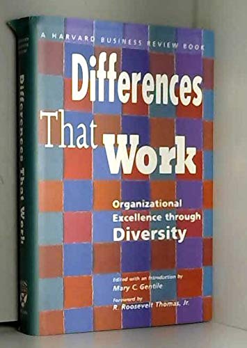 Beispielbild fr Differences That Work: Organizational Excellence Through Diversity (Harvard Business Review) zum Verkauf von NEPO UG