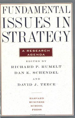 Stock image for Fundamental Issues in Strategy : A Research Agenda for sale by Better World Books