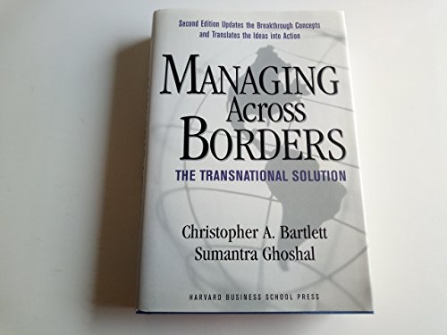 Stock image for Managing Across Borders: The Transnational Solution, 2nd Edition for sale by Bookmonger.Ltd