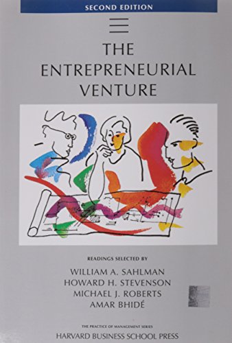 Imagen de archivo de The Entrepreneurial Venture : Reading Selected a la venta por Better World Books