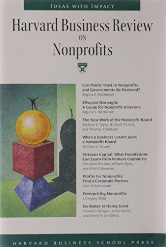 Stock image for Harvard Business Review on Nonprofits for sale by Better World Books