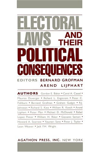 9780875860640: Electoral Laws and Their Political Consequences