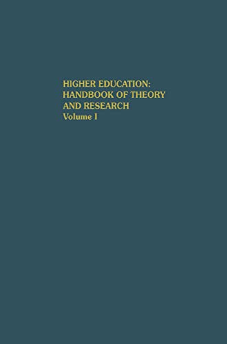 Beispielbild fr Higher Education: Handbook of Theory and Research, Volume I (Higher Education: Handbook of Theory and Research, 1) zum Verkauf von HPB-Red