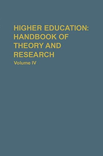 Stock image for Higher Education Vol. 4 : Handbook of Theory and Research for sale by Better World Books Ltd