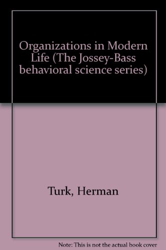 Stock image for Organizations in Modern Life : Cities and Other Large Networks for sale by Better World Books