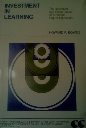 Beispielbild fr Investment in Learning : The Individual and Social Value of American Higher Education zum Verkauf von Better World Books