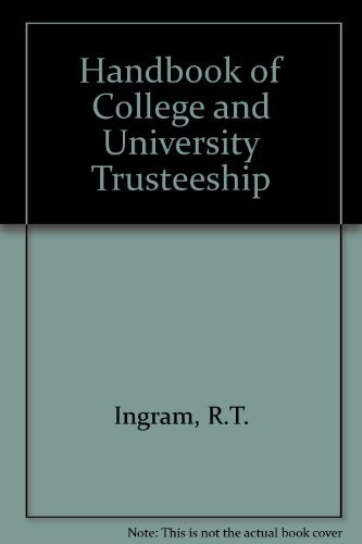 Handbook of College and University Trusteeship