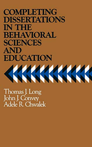 Beispielbild fr Completing Dissertations in the Behavioral Sciences and Education : A Systematic Guide for Graduate Students zum Verkauf von Better World Books