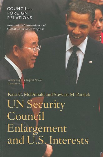9780876094778: U.S. Interests and Un Security Council Reform (Council Special Report)