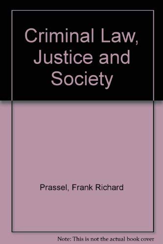 Imagen de archivo de Criminal law, justice, and society a la venta por Drew