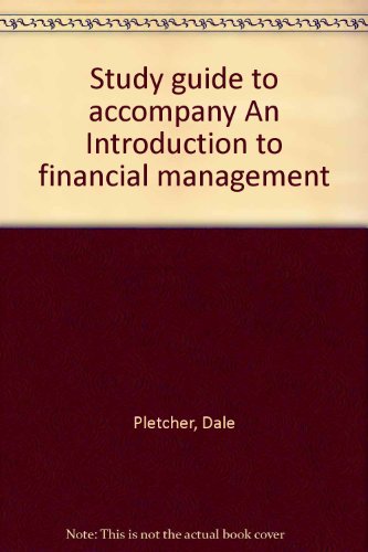 9780876204078: Study guide to accompany An Introduction to financial management