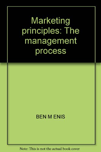 Stock image for Marketing principles: The management process for sale by Ergodebooks