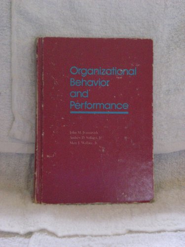 Imagen de archivo de Organizational Behaviour and Performance a la venta por Bookmonger.Ltd