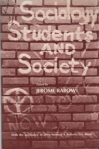 Stock image for Sociology, Students, and Society for sale by Better World Books