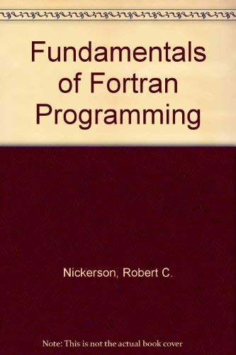 Beispielbild fr Fundamentals of FORTRAN programming zum Verkauf von Wonder Book