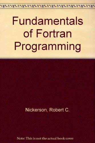 Stock image for Fundamentals of FORTRAN programming for sale by Wonder Book