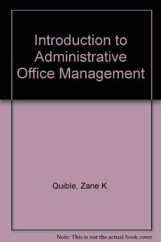 Stock image for Introduction to Administrative Office Management for sale by BookDepart