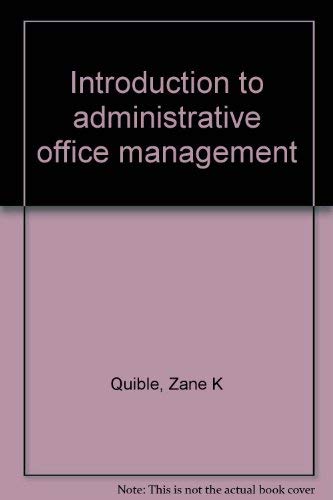 9780876264188: Introduction to administrative office management