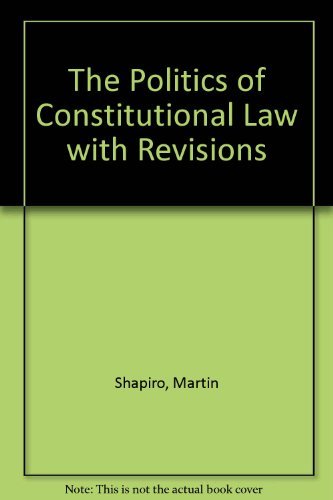 Stock image for The Politics of Constitutional Law for sale by HPB-Red