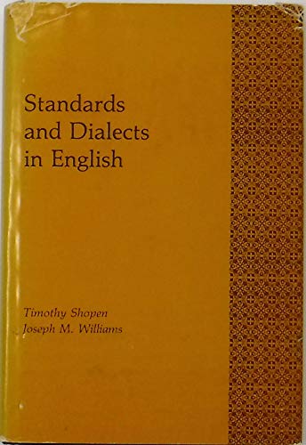 Imagen de archivo de Standards and Dialects in English a la venta por N. Fagin Books