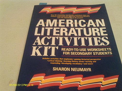 Stock image for American Literature Activities Kit: Ready-To-Use Worksheets for Secondary Students for sale by ThriftBooks-Dallas