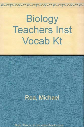 Stock image for Biology Teachers Instant Vocabulary Kit: For Grades 7-12 for sale by ThriftBooks-Atlanta