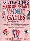 Beispielbild fr ESL Teacher's Book of Instant Word Games : For Grades 7-12 zum Verkauf von Better World Books